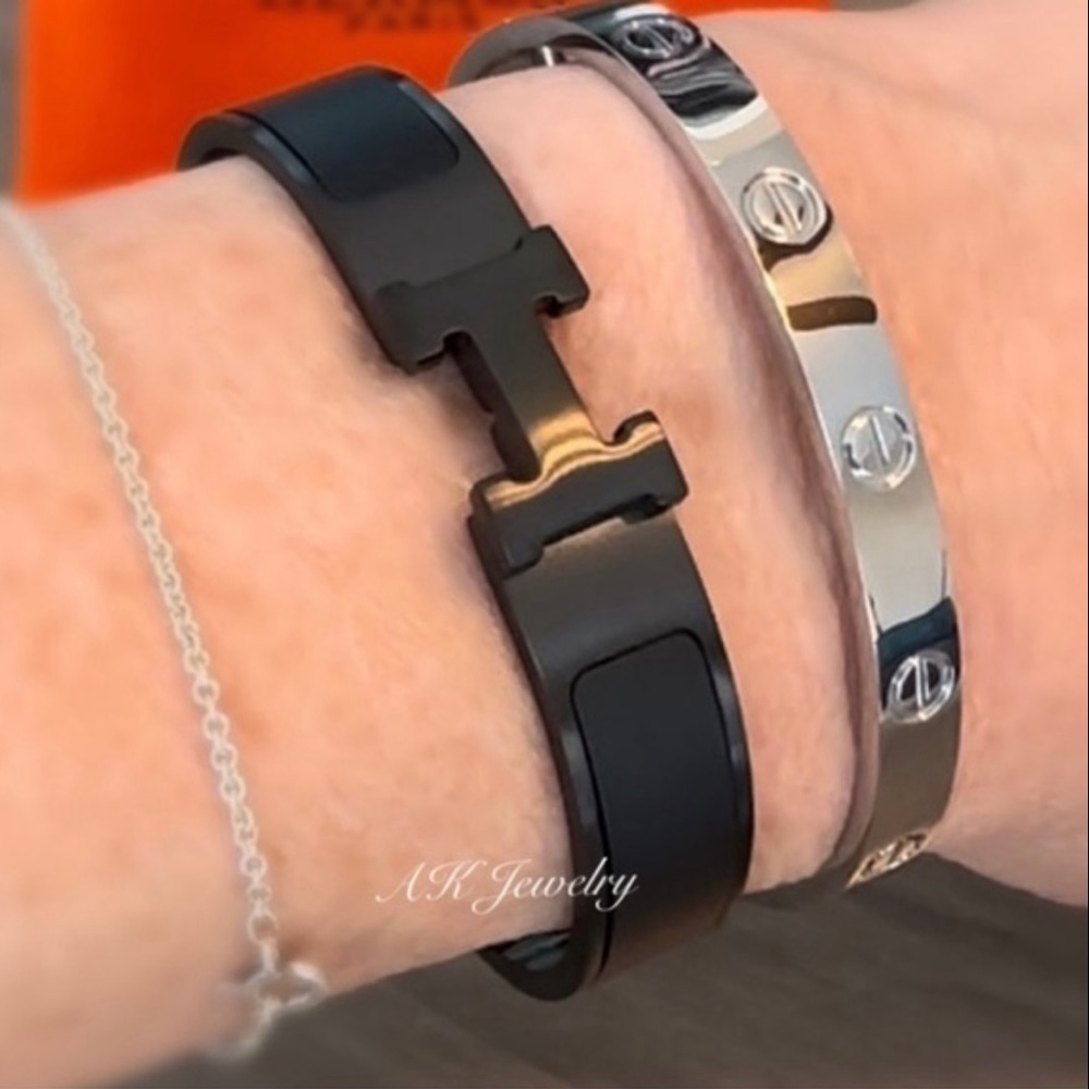 💎LUXURY MEN’S 17 to 22cm Silver Screwdriver Cuff Bangle, Bracelet Love High End - Picture 5 of 7